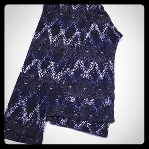 TC chevron dots blue grey black white colorway.